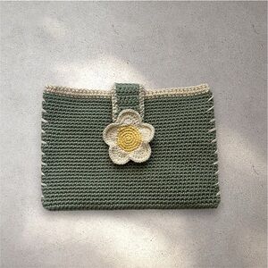 Lovely Handmade Crochet Flower Laptop Sleeve Case fits 13” or 15” MacBook Air 🌸